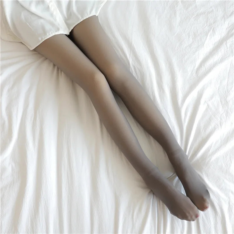 Women Warm Winter Sexy Translucent Pantyhose Leggings