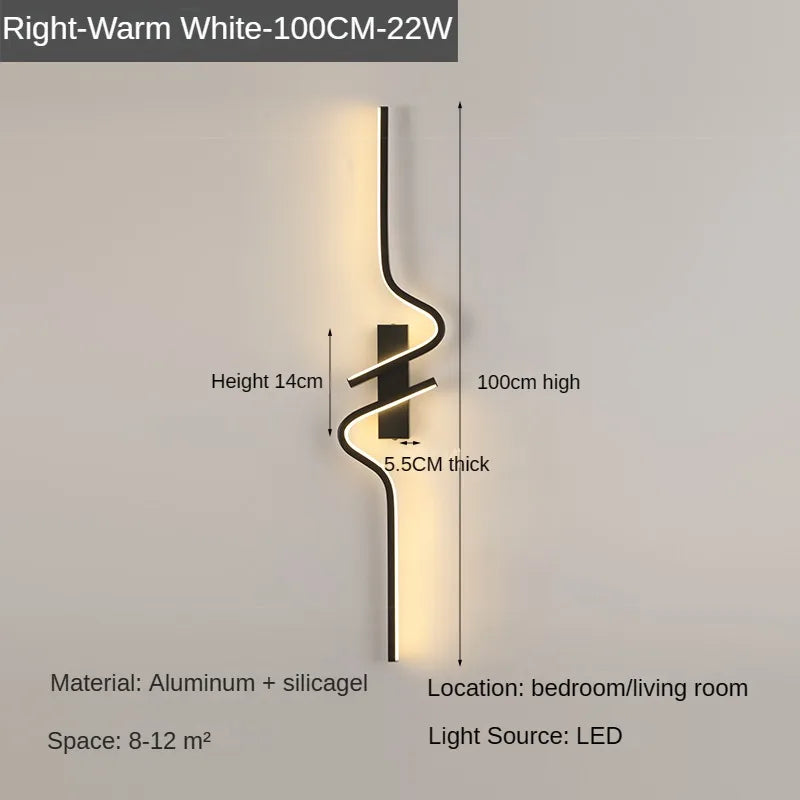 Modern Minimalist Strip Led Wall Light
