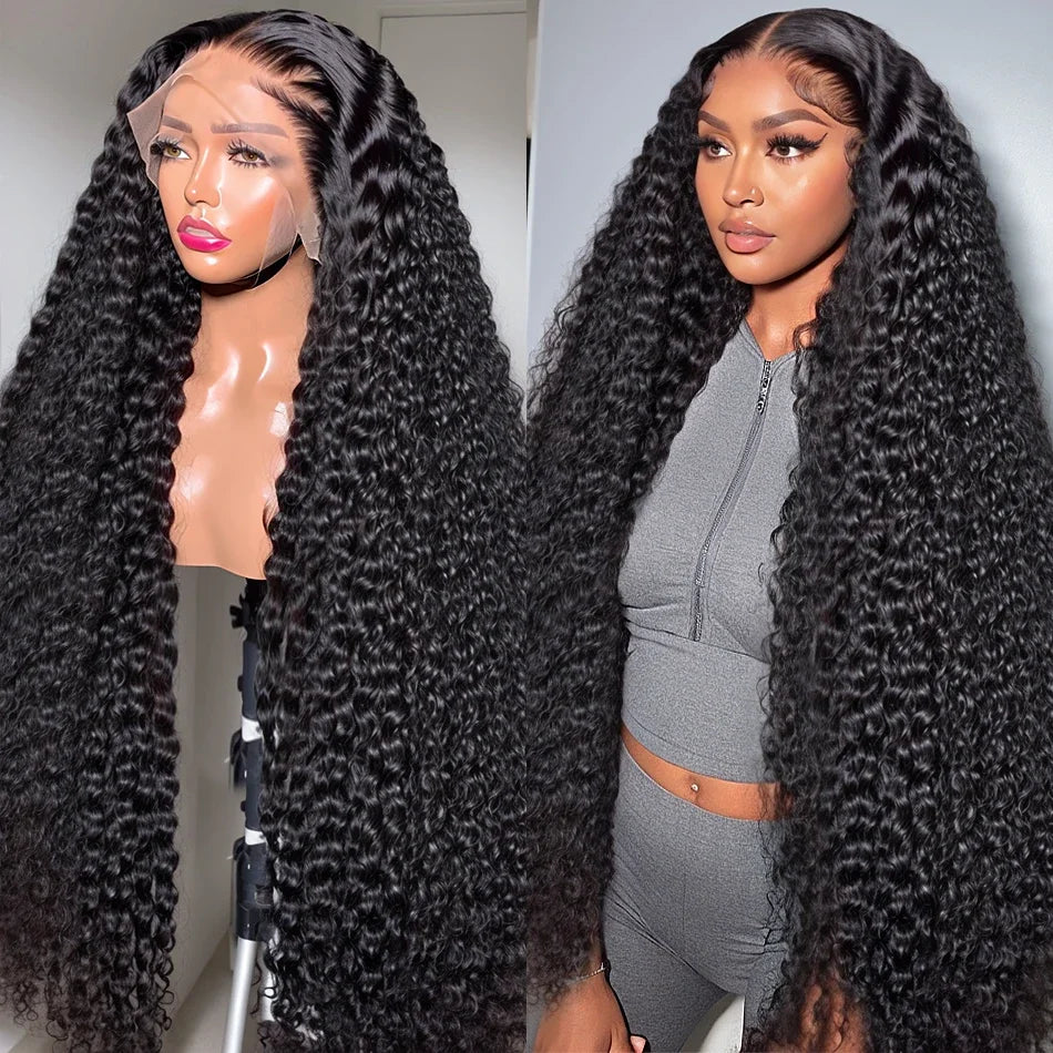 13x4 13x6 HD Transparent Full Frontal Lace Curly Brazilian Human Hair