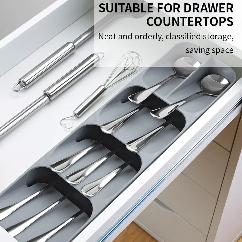 Kitchen Drawer Cutlery Storage Tray
