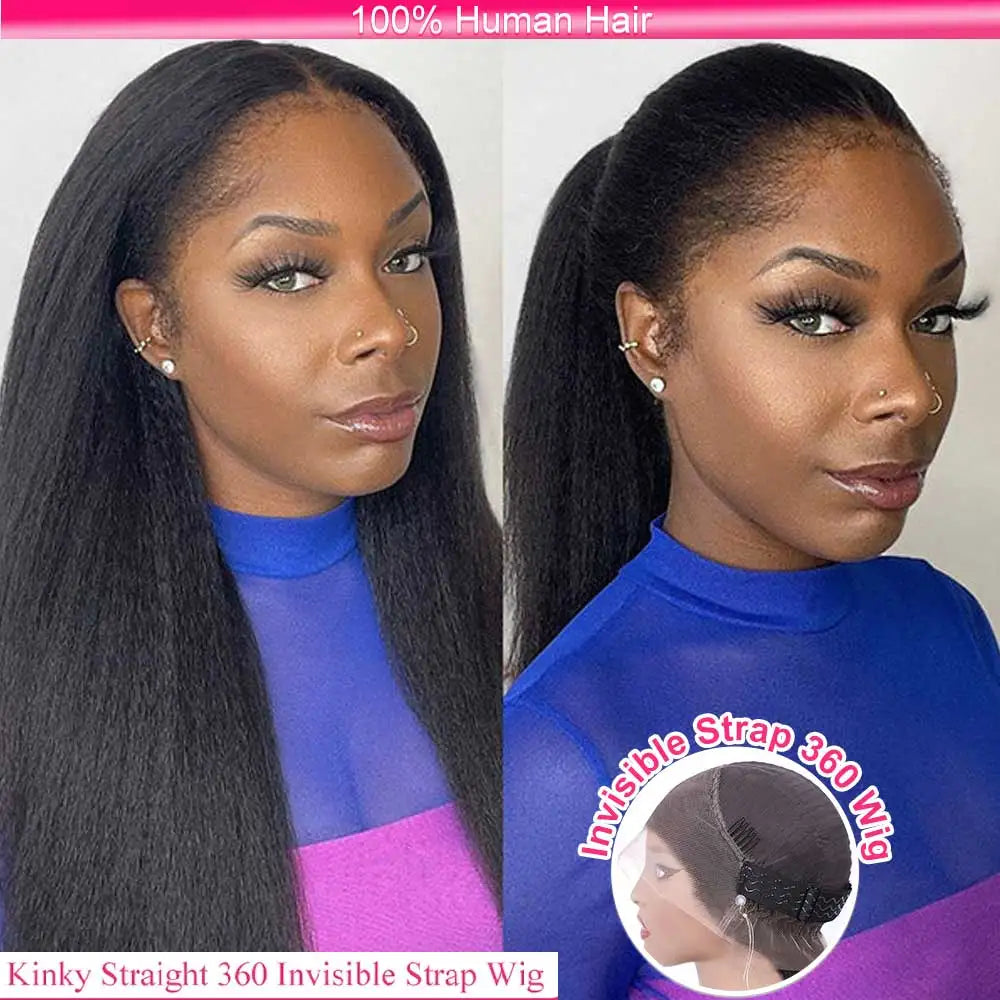 Invisible Strap 360 Full HD Lace Glueless Wig