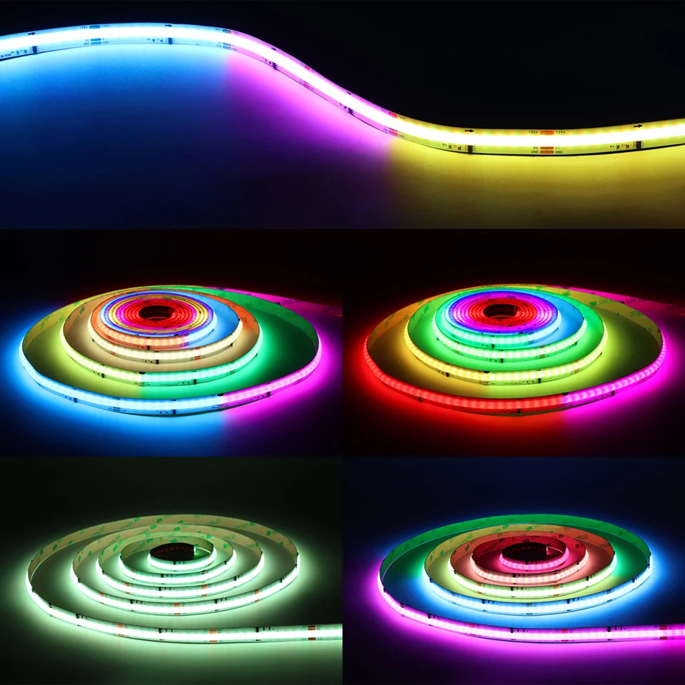 Tuya Smart RGBIC COB LED Strip Light (Addressable & Voice Control)