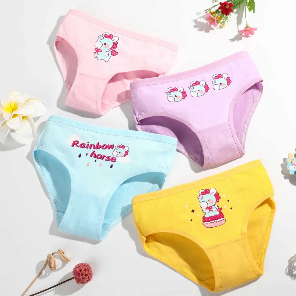 1/4/8/12 Pcs Children Girls Panties Sets
