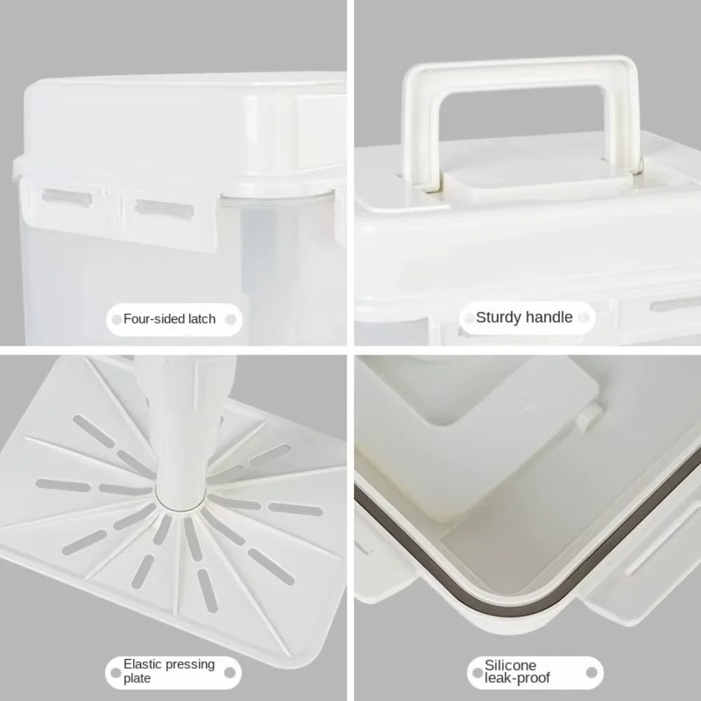 New Press Plate Leakproof Kitchen Organizer Bins