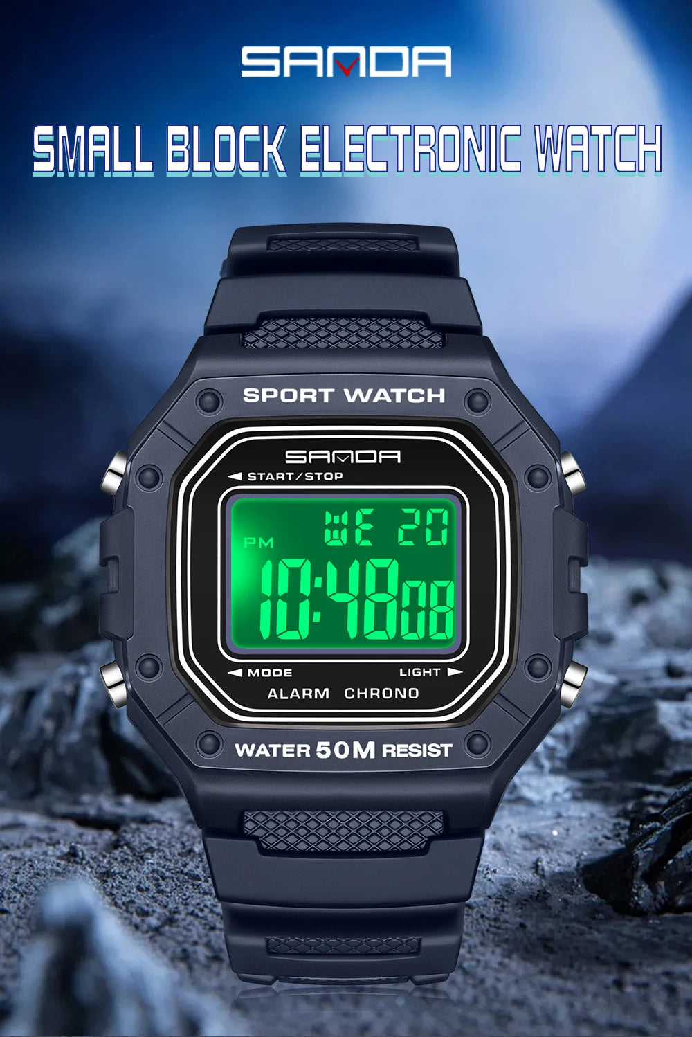 SANDA 2156 Men's Military Digital Watch