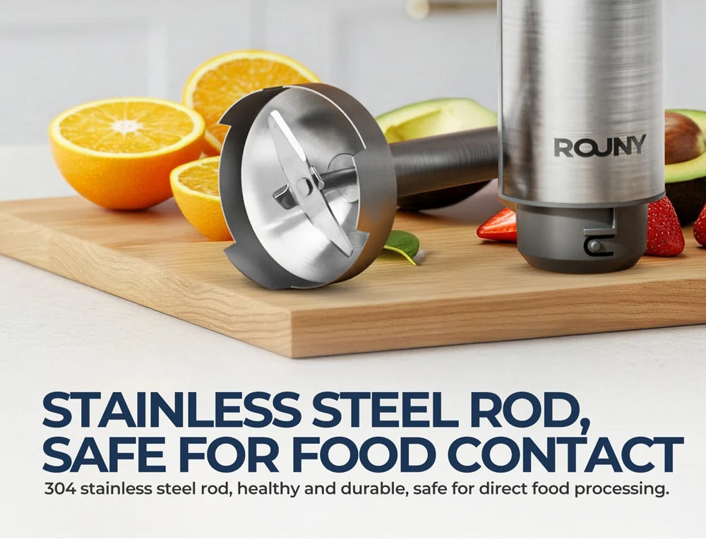 1000W Powerful Stainless Steel Stick Food Mixer