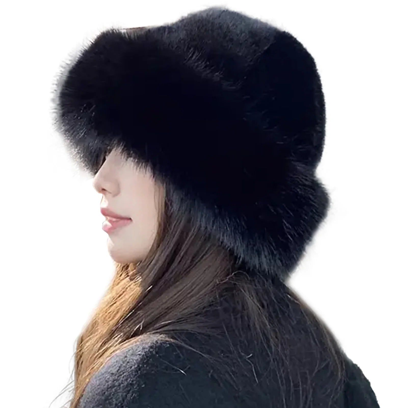 Women Fluffy Beanie winter Warm Thick Hat