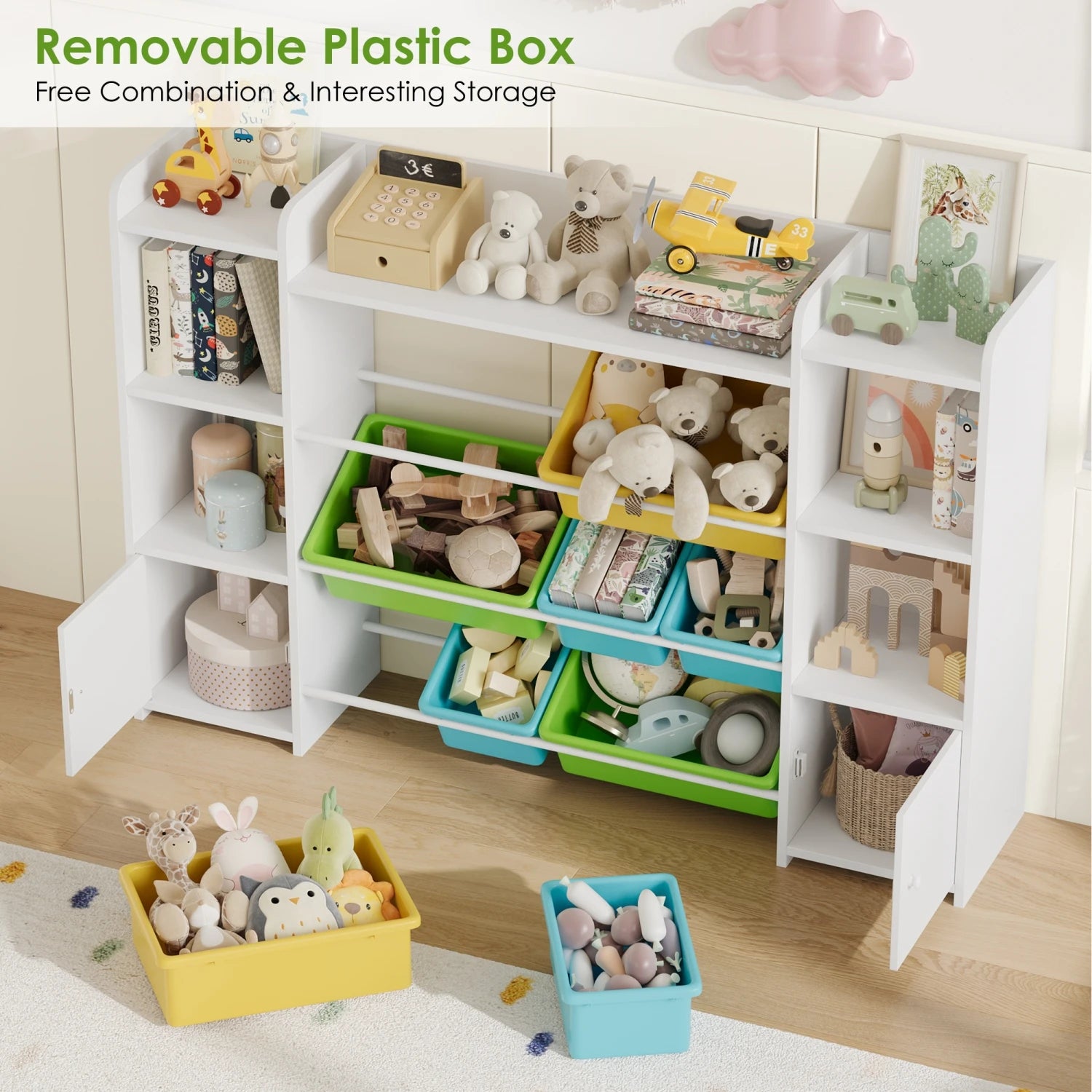 Getone Children's Bookcase & Toy Storage Unit