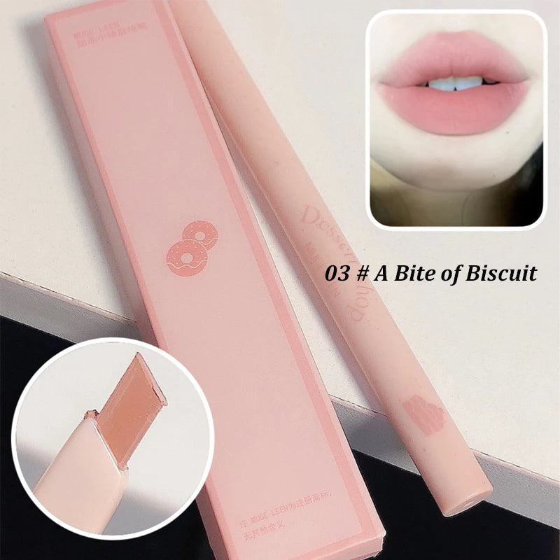 Automatic rotating waterproof lasting no color outline lipstick