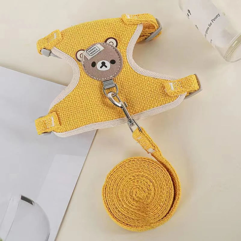 Winnie the Pooh Dog Harness & Leash Set