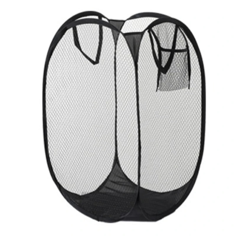 Ventilated Mesh Pop-Up Laundry Hamper (Collapsible & Portable)