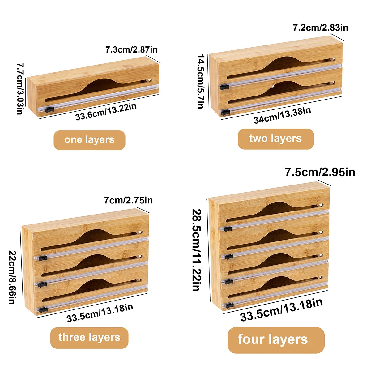 1pc Kitchen Wrap Dispenser