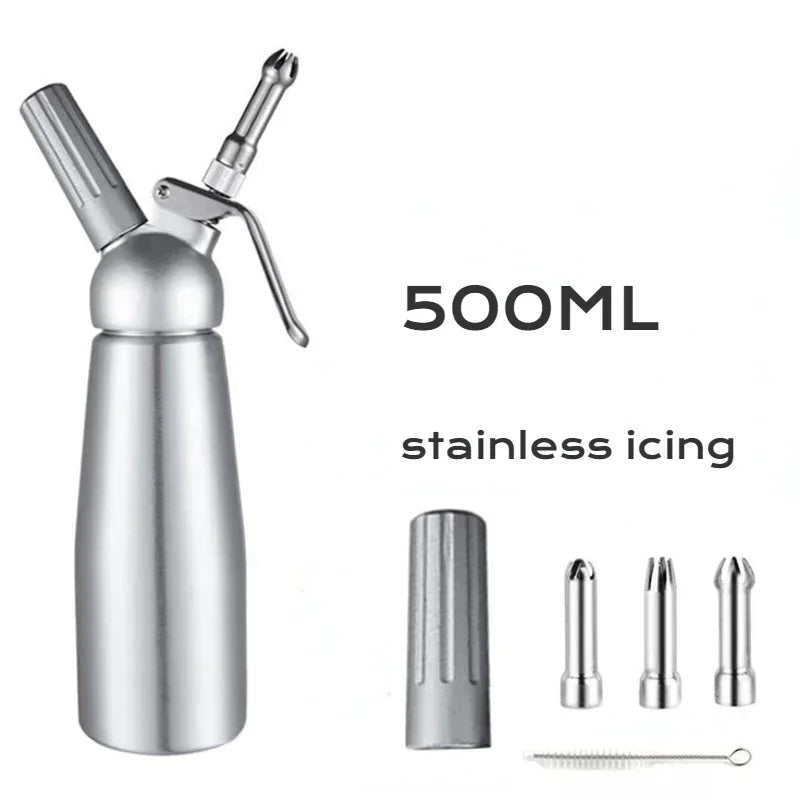 1000ml Cake Piping Gun Siphon Squeeze Bottle Dessert Tool