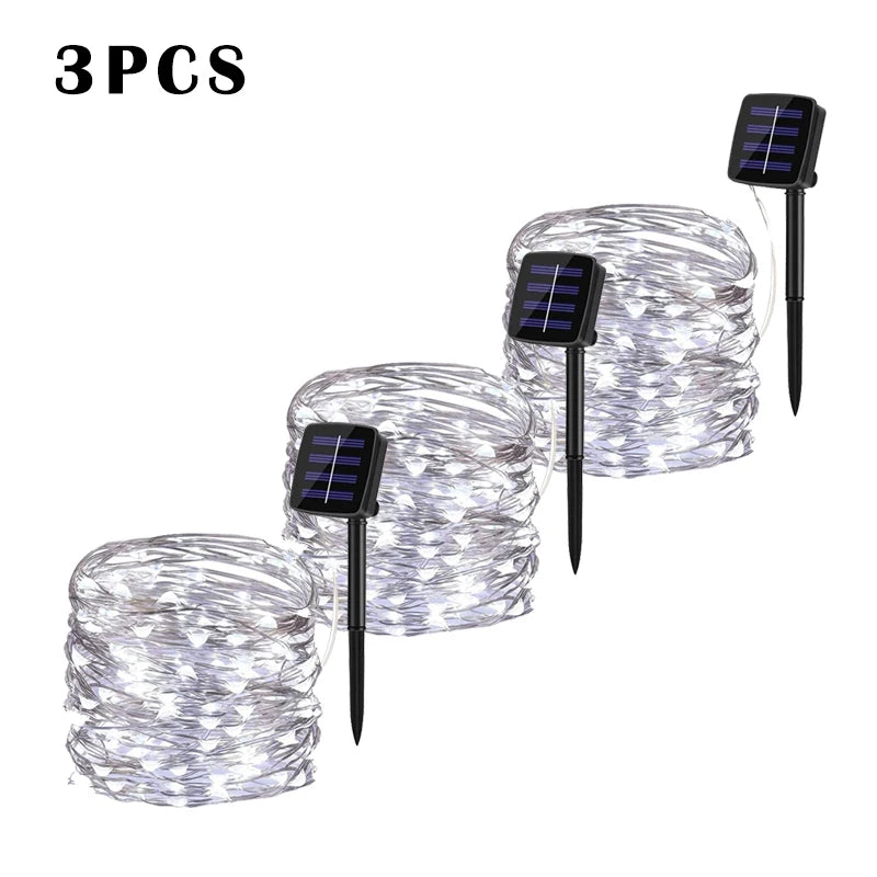 LED Solar Garden Fairy String Lights
