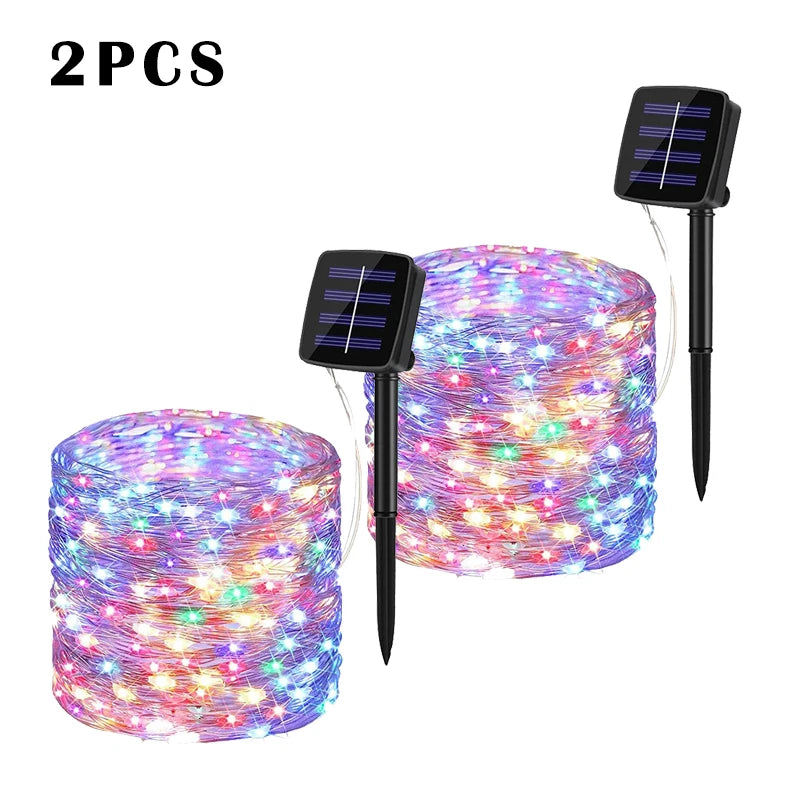 LED Solar Garden Fairy String Lights
