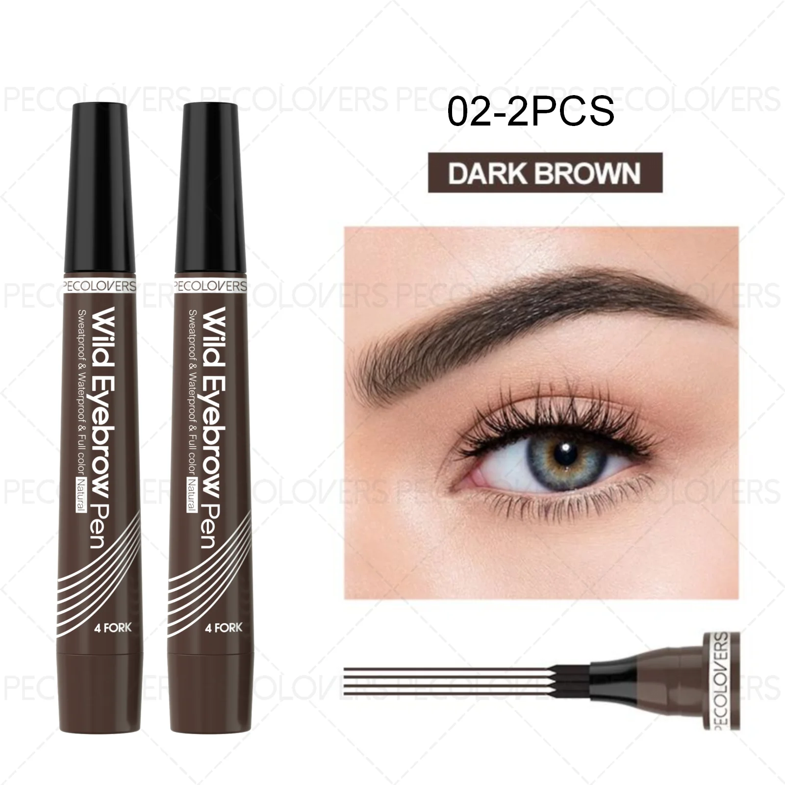 6 Colors 1pc Eyebrow Pen