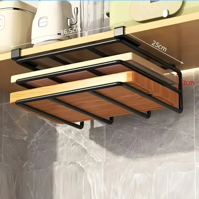 Kitchen Under Cupboard Hanging Organizer Rack