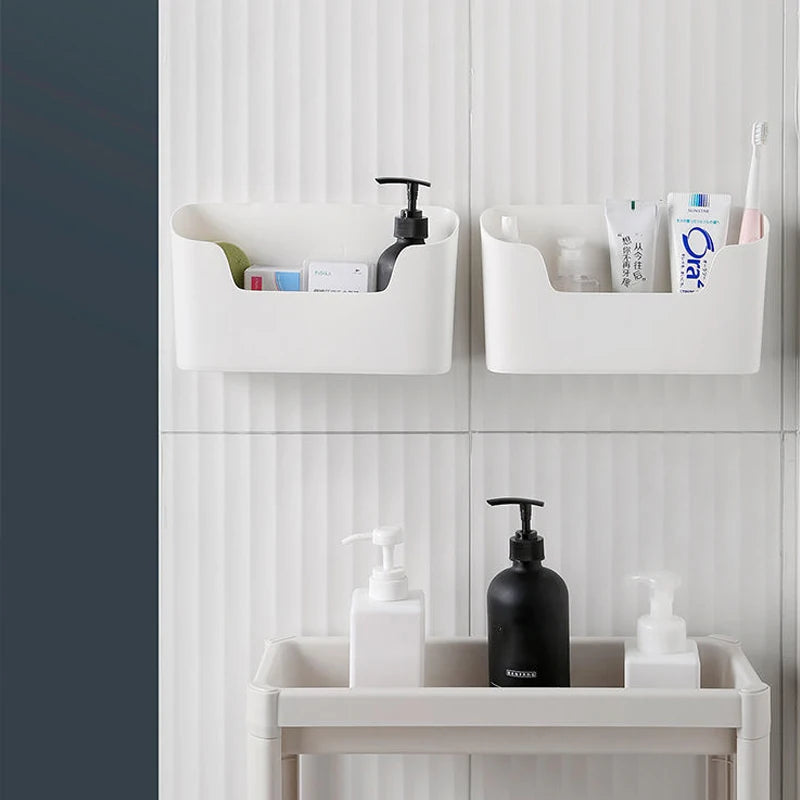 Kitchen Wall-mounted Adhesive Storage Rack