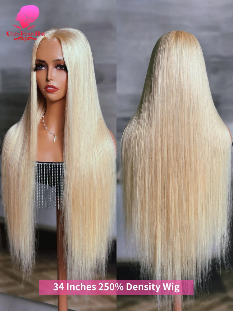 38 Inches 360 Lace Frontal Blonde 613 Wig