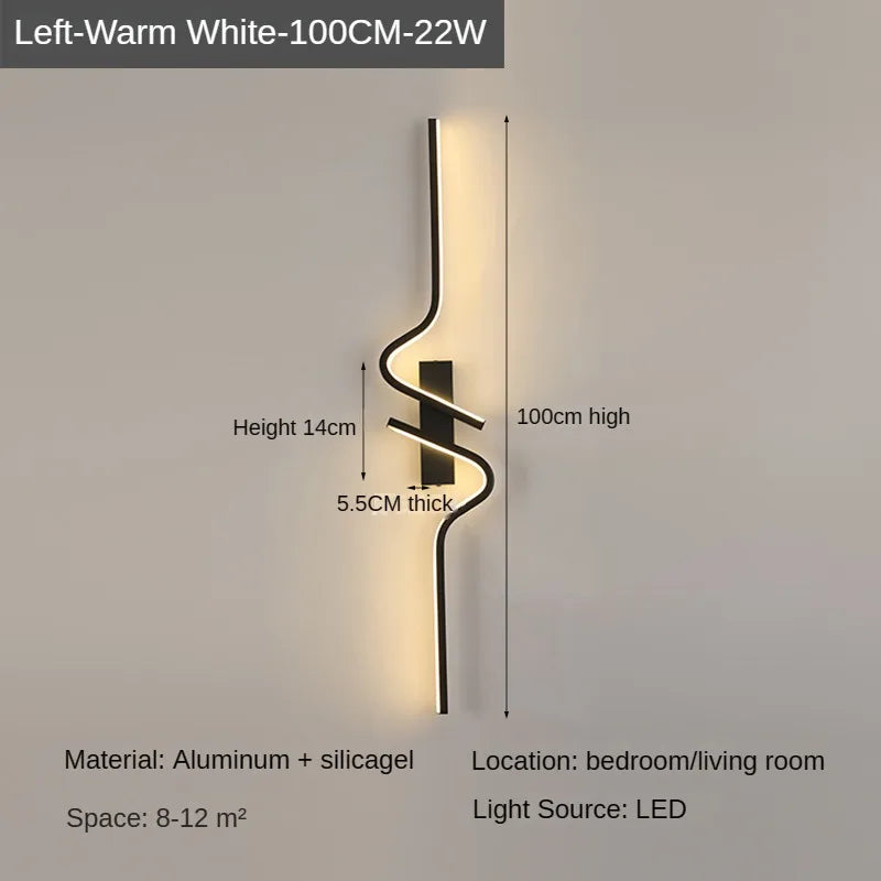 Modern Minimalist Strip Led Wall Light