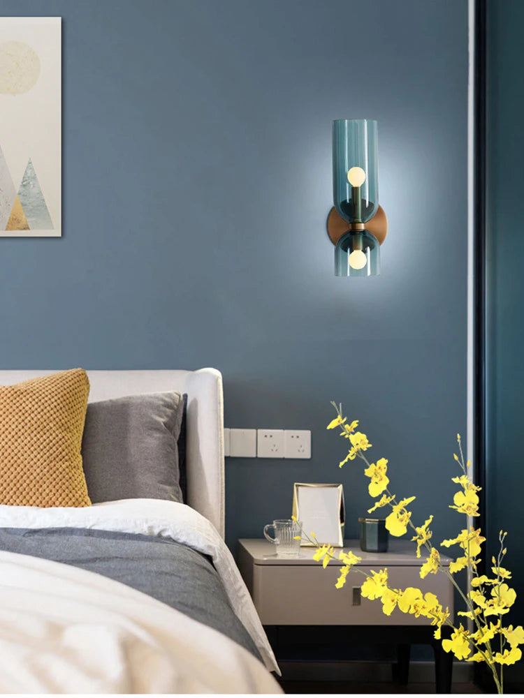 Nordic minimalist creative glass wall lamp