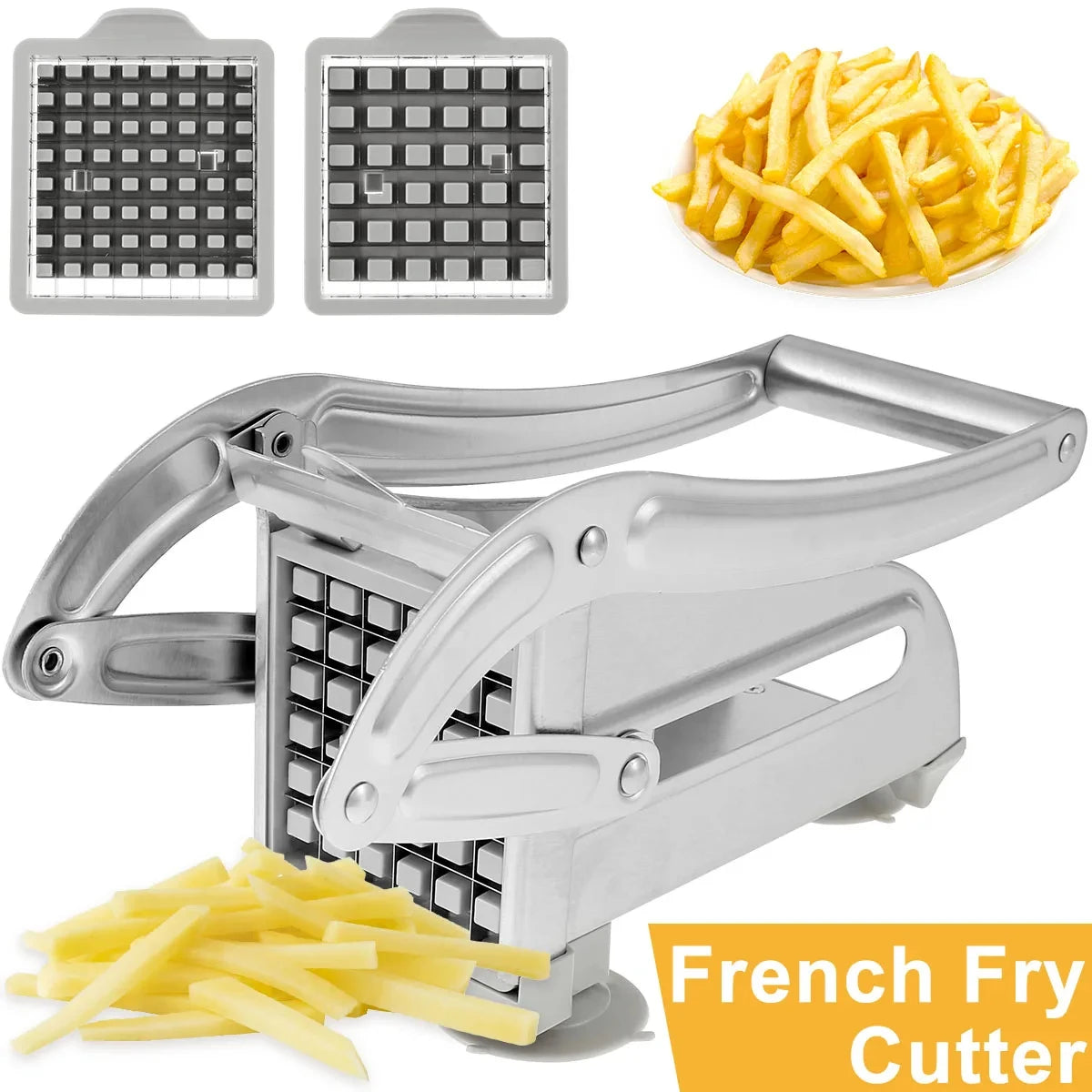 1pc Stainless Steel Manual Potato Cutter