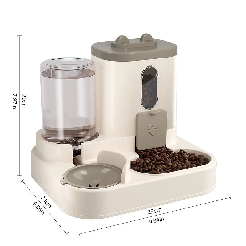 2-in-1 Cute Automatic Cat Food & Water Dispenser