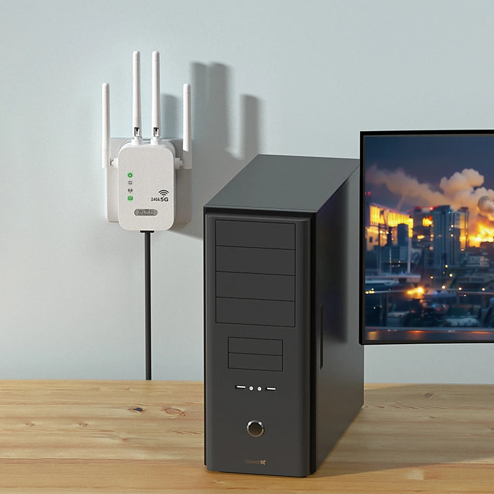 1200Mbps Dual Band WiFi Repeater