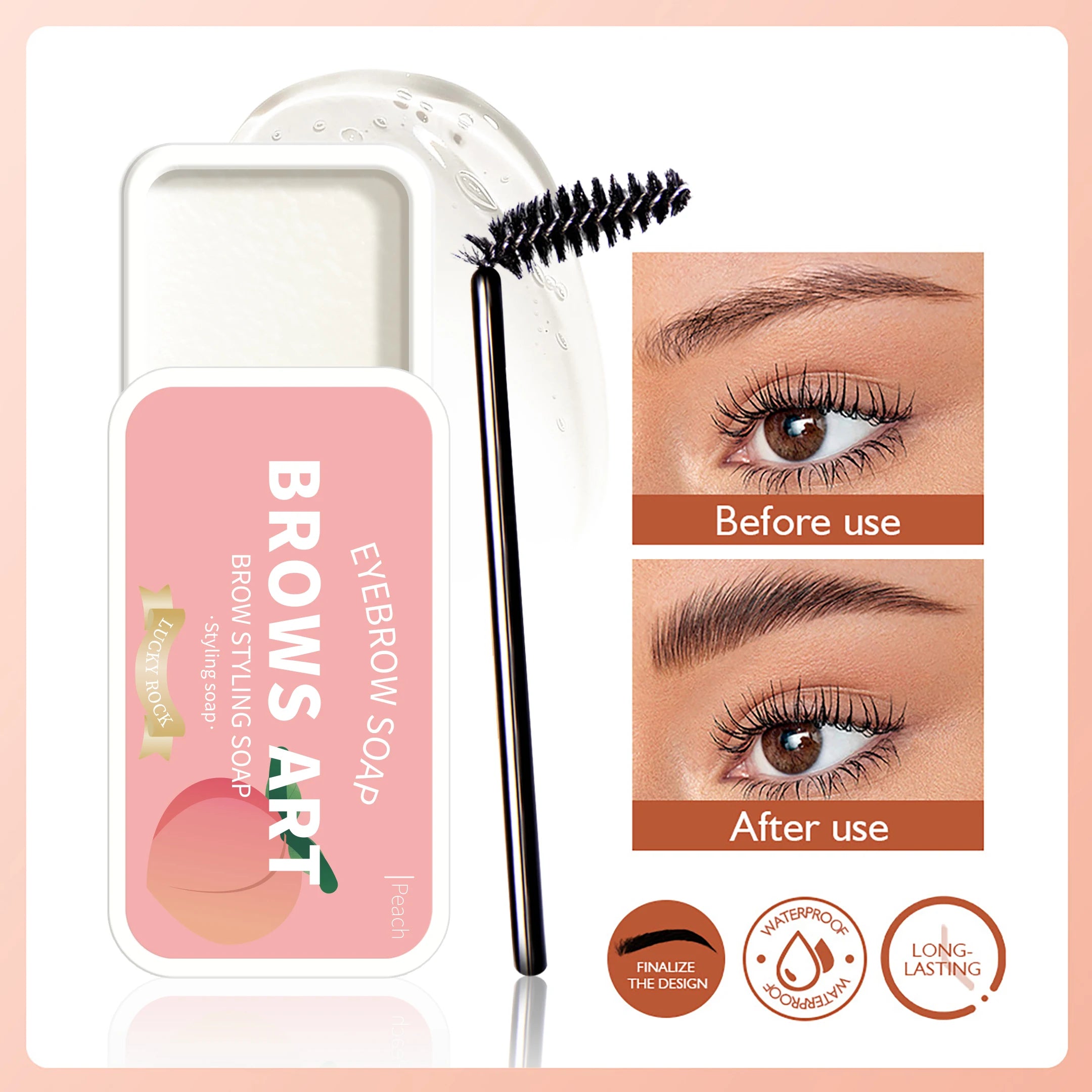 4-color eyebrow styling wax gel