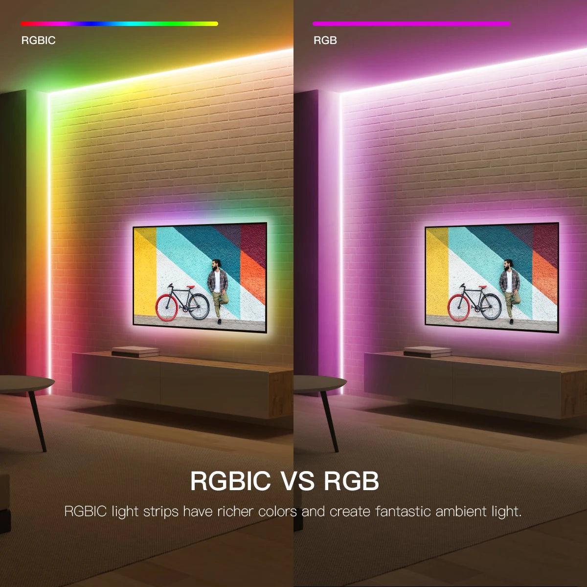 Tuya Smart RGBIC COB LED Strip Light (Addressable & Voice Control)