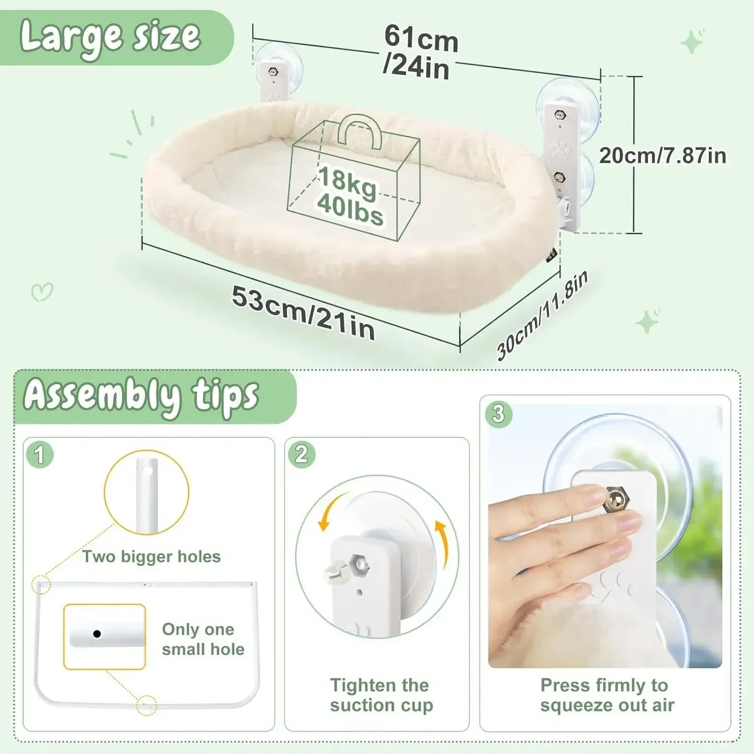 Winter Cat Hammock Window Habitat