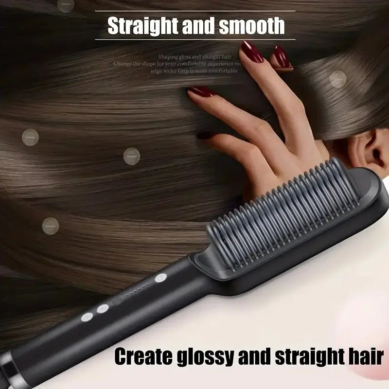 2-in-1 electric straight hair curling styling tool