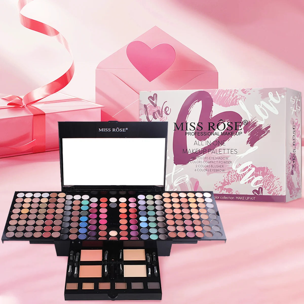 3-color eyebrow powder makeup set