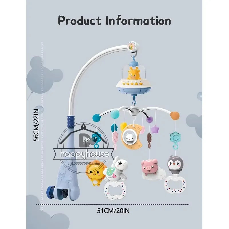 Musical Baby Crib Mobile with Projection