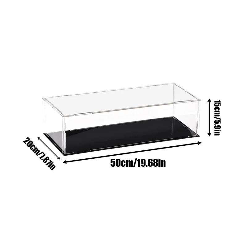 18 Sizes Clear Acrylic Display Case Dustproof Toy