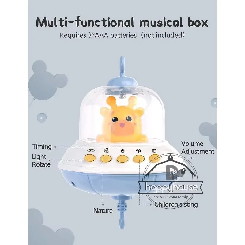 Musical Baby Crib Mobile with Projection