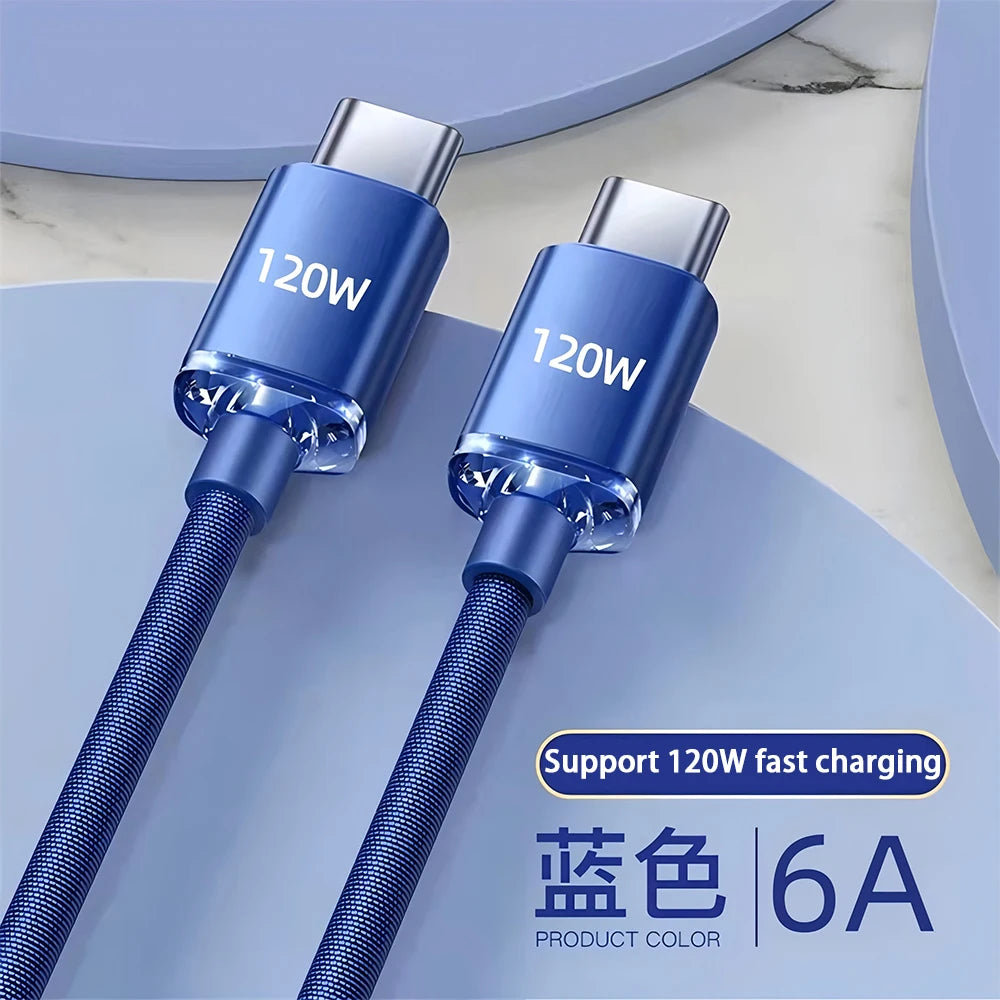 120W USB C Quick Charge Phone Cables