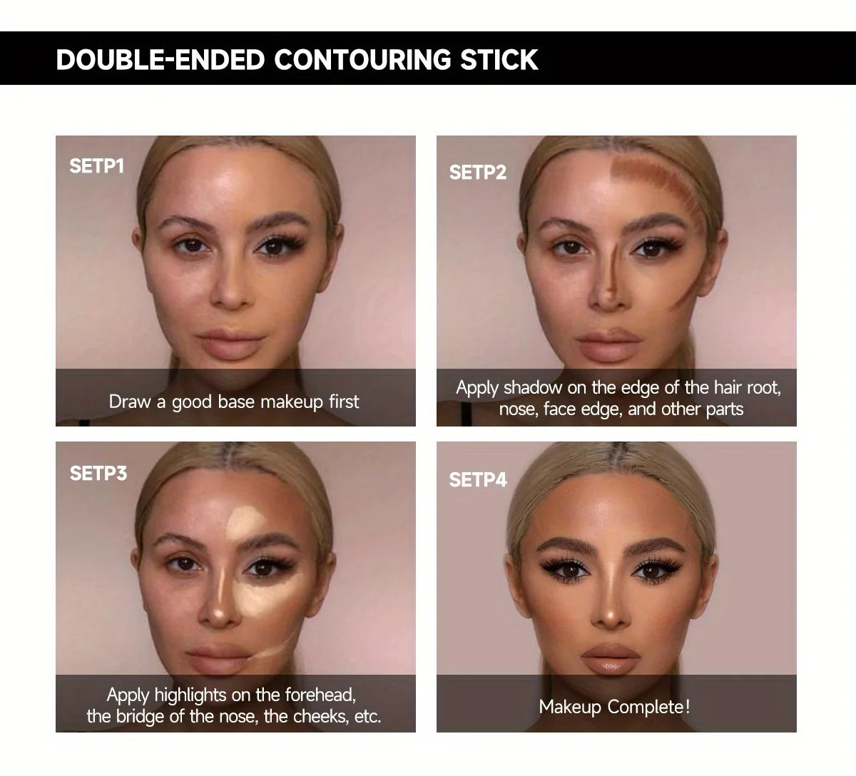 Three-dimensional Shadow V Face High Nose Bridge