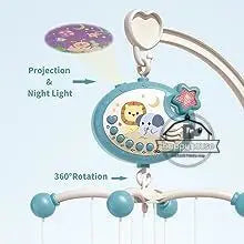 Musical Baby Crib Mobile with Projection