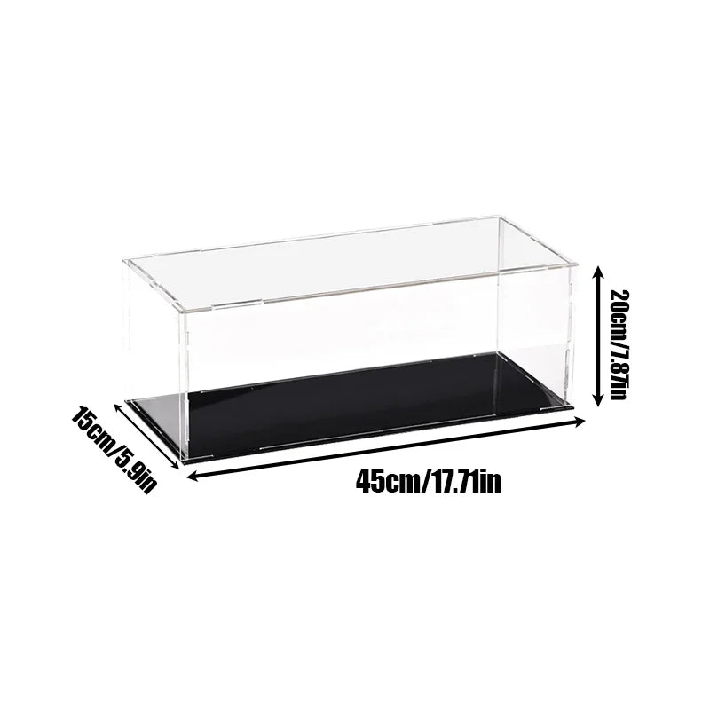 18 Sizes Clear Acrylic Display Case Dustproof Toy