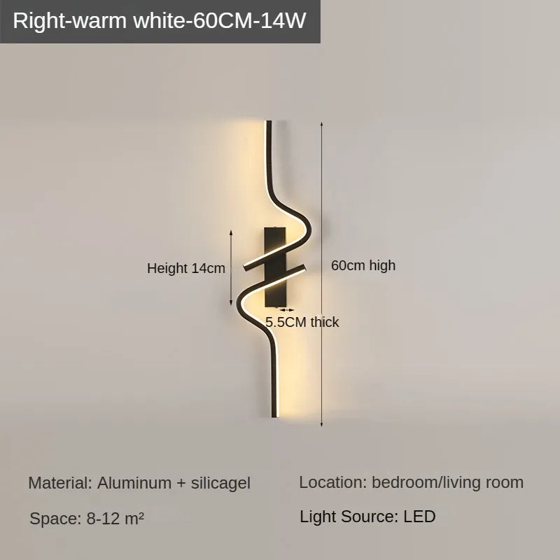 Modern Minimalist Strip Led Wall Light