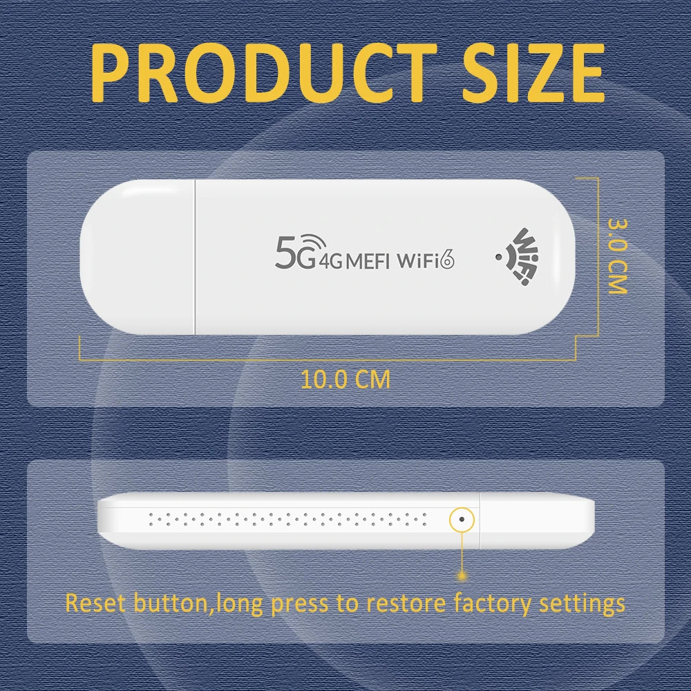 TIANJIE MF782D Wi-Fi 6 Portable Hotspot