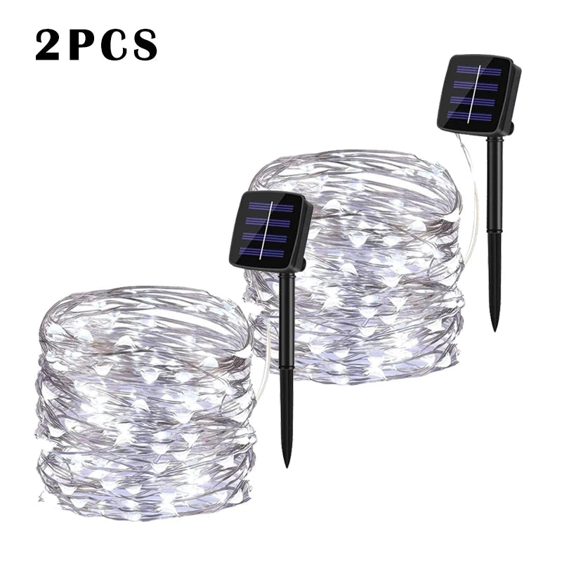 LED Solar Garden Fairy String Lights