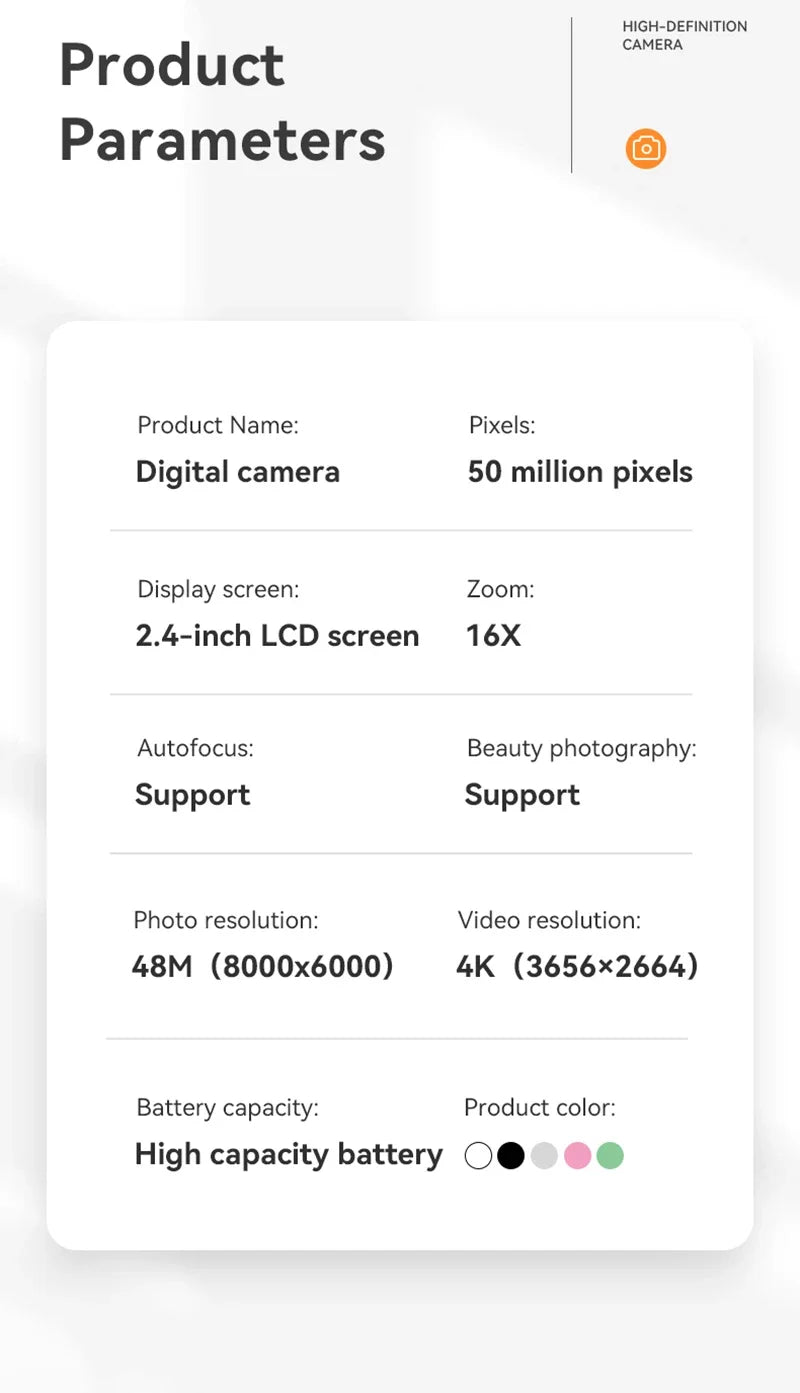 Xiaomi 4K Digital Camera & Video Recorder