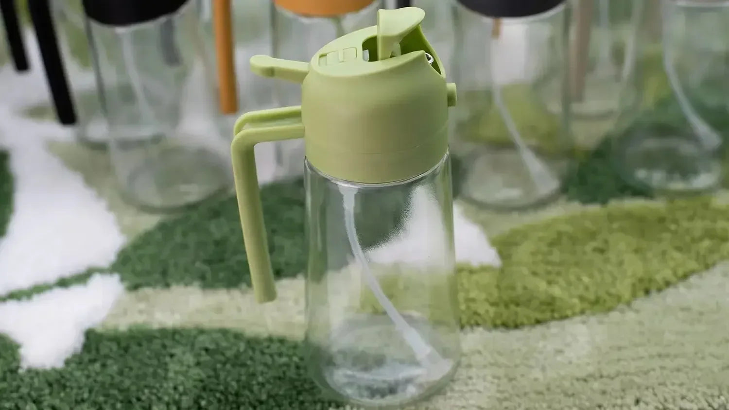 2-in-1 Light-Blocking Dark Glass Oil Sprayer & Pour Dispenser (500ml)