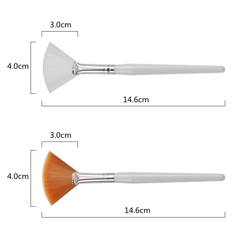 Fan Shape Foundation & Facial Mask Brushes