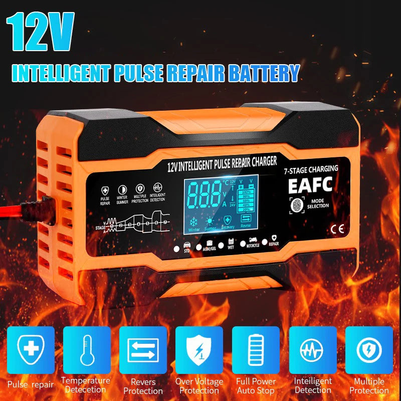 12V/24V Smart Fast Battery Charger