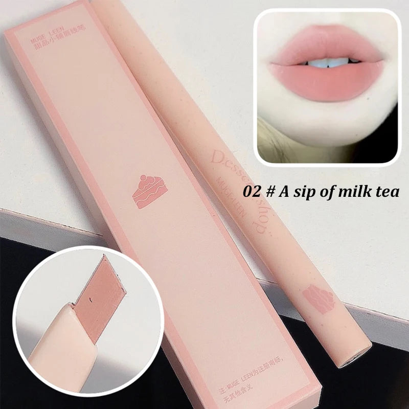 Automatic rotating waterproof lasting no color outline lipstick