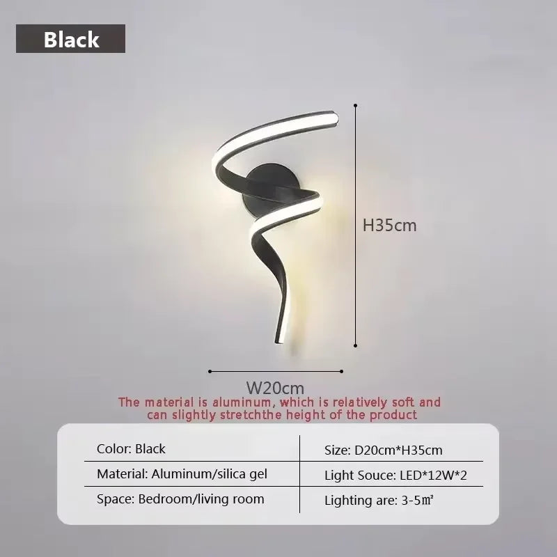 Luxury Black White Gold Wall Decorative Lights