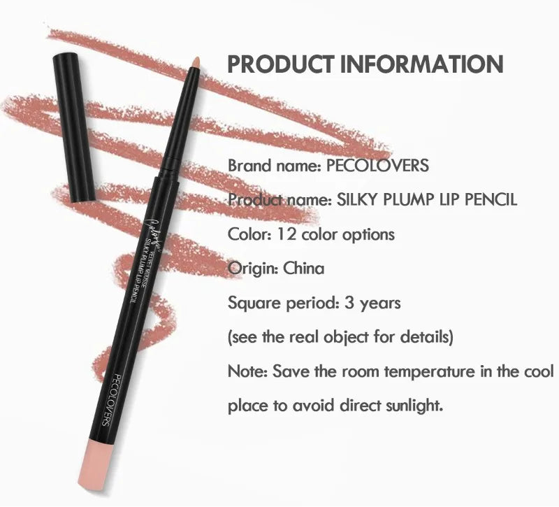 New Waterproof Matte Lipliner Pencil